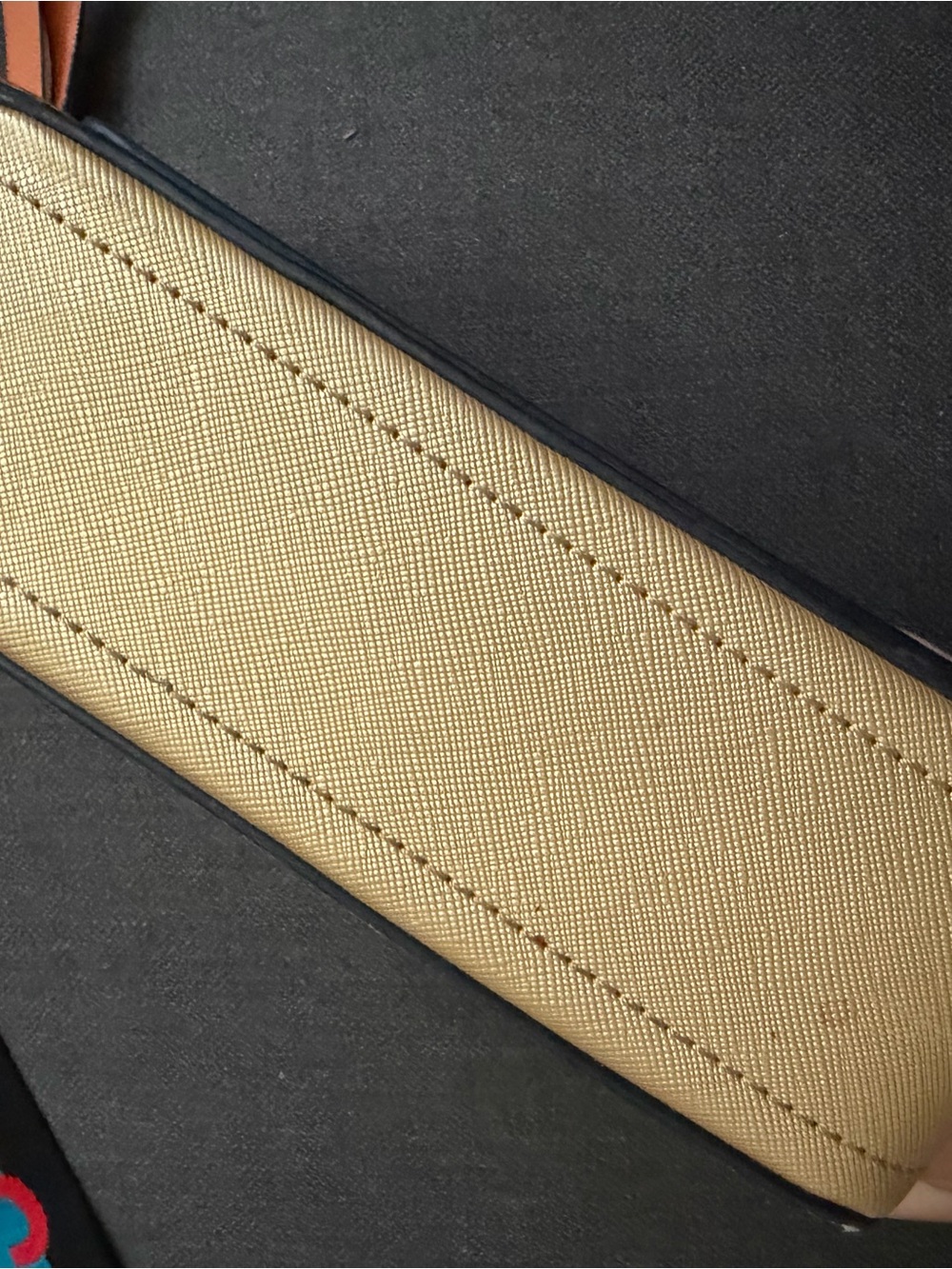Marc Jacobs Orange Crossbody with Blue and Black Logo Strap - Picture 7 of 13